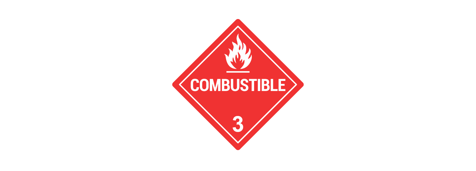 Class 3 hazardous Goods Label | Commercial Freight Services | Air Cargo Handling