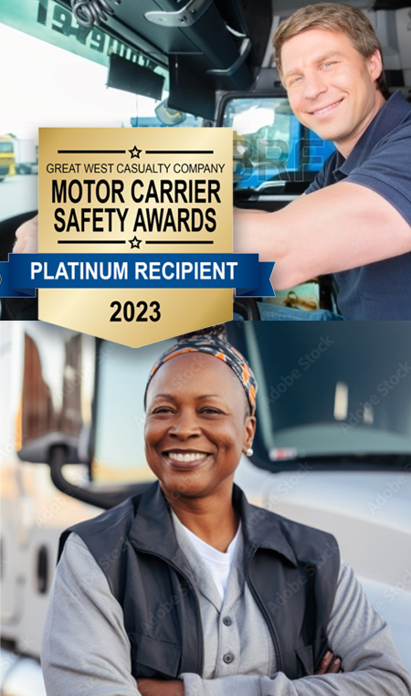 Commercial Freight Services - Drivers with Motor Carrier Safety Award